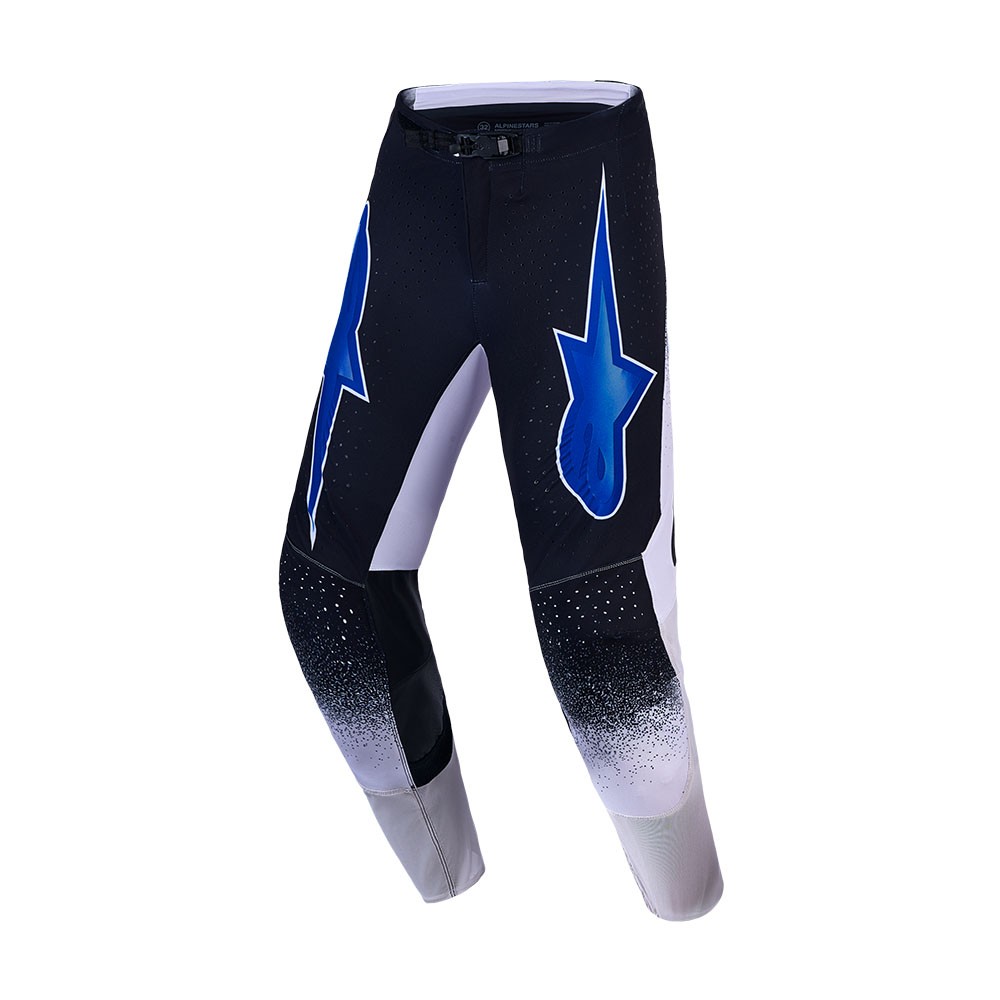Alpinestars Supertech Hiten AFD Motocross Pants Black/Light Lilac/Blithe Blue