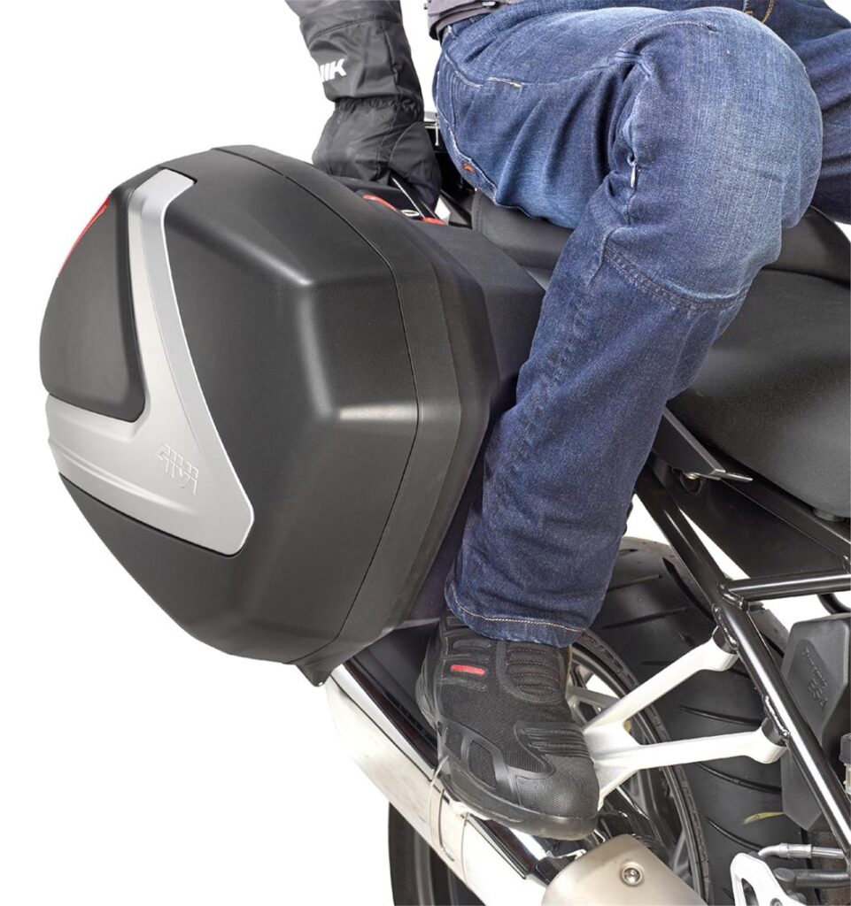 MONKEY SIDE PANNIER PAIR (PLX/PLXR) 37LT V37 BLACK/SILVER