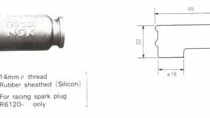 NGK plug Cap TB05EMA black    8636                         [AC] - Image 2