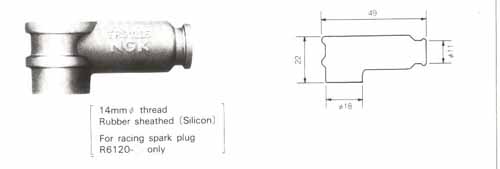 NGK plug Cap TB05EMA black    8636                         [AC]