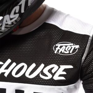 Fasthouse Grindhouse Waypoint Motocross Jersey Black/White - Image 4