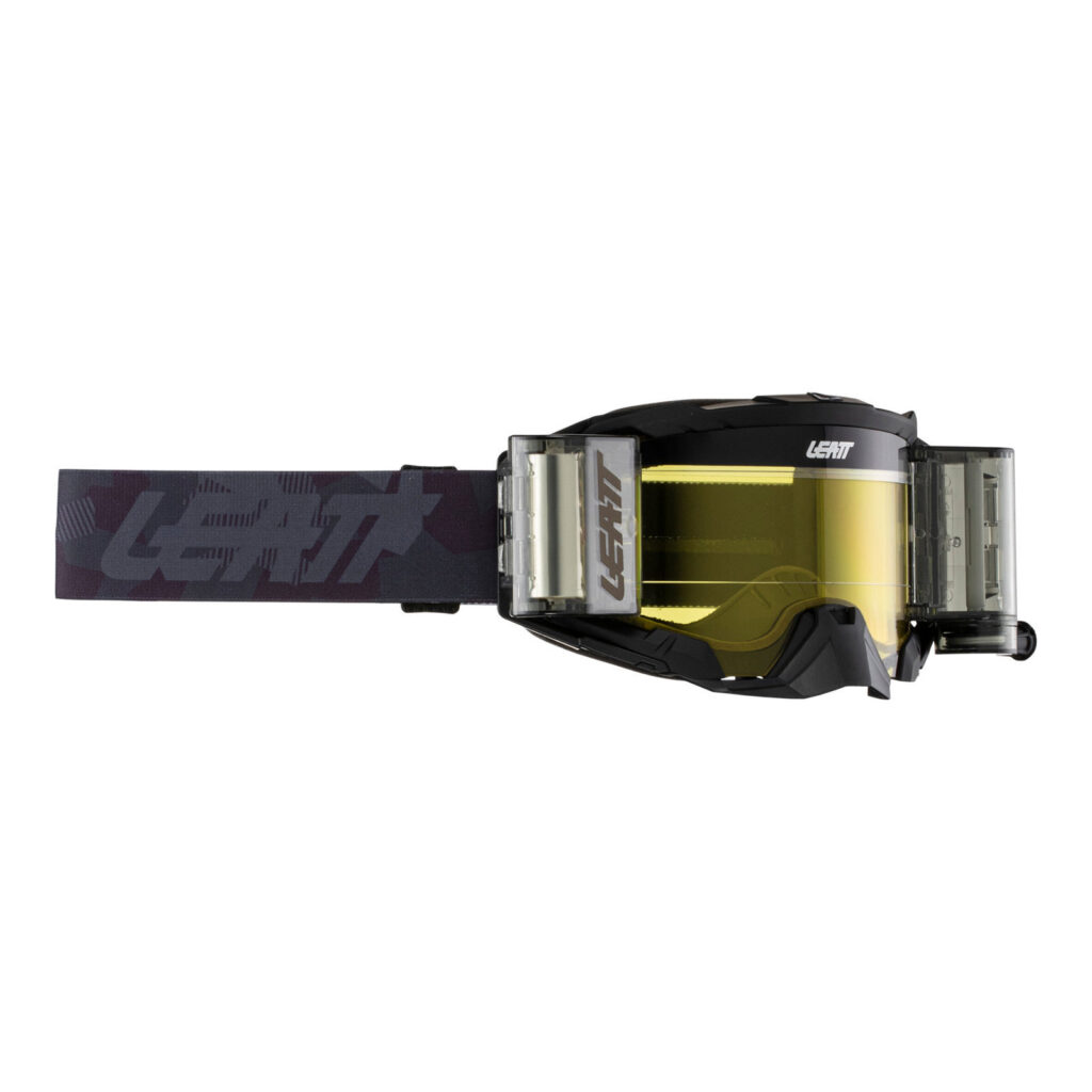 Leatt Velocity 5.5 Motocross Goggles Roll-Off Stealth Yellow 70%