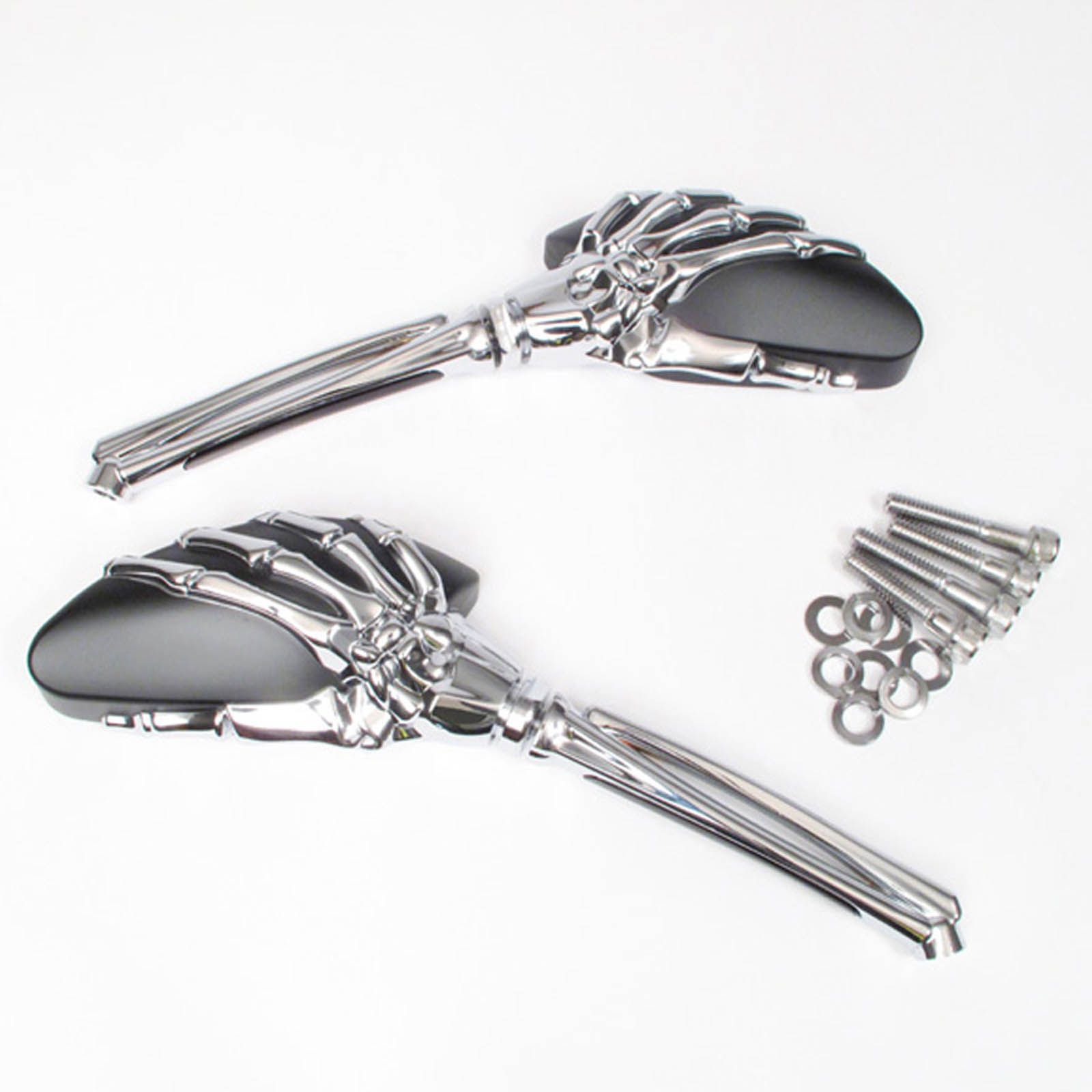WHITES MIRROR UNI SKELETON HAND CHR/BLK HD (Pr) - Image 2