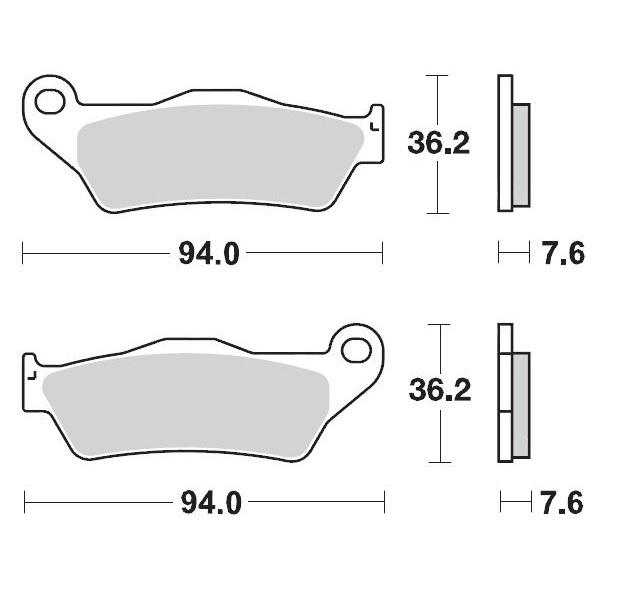 BRAKE PADS FRONT MOTO MASTER NITRO SPORT GAS GAS HUSABERG HUSQVARNA KTM SHERCO YAMAHA