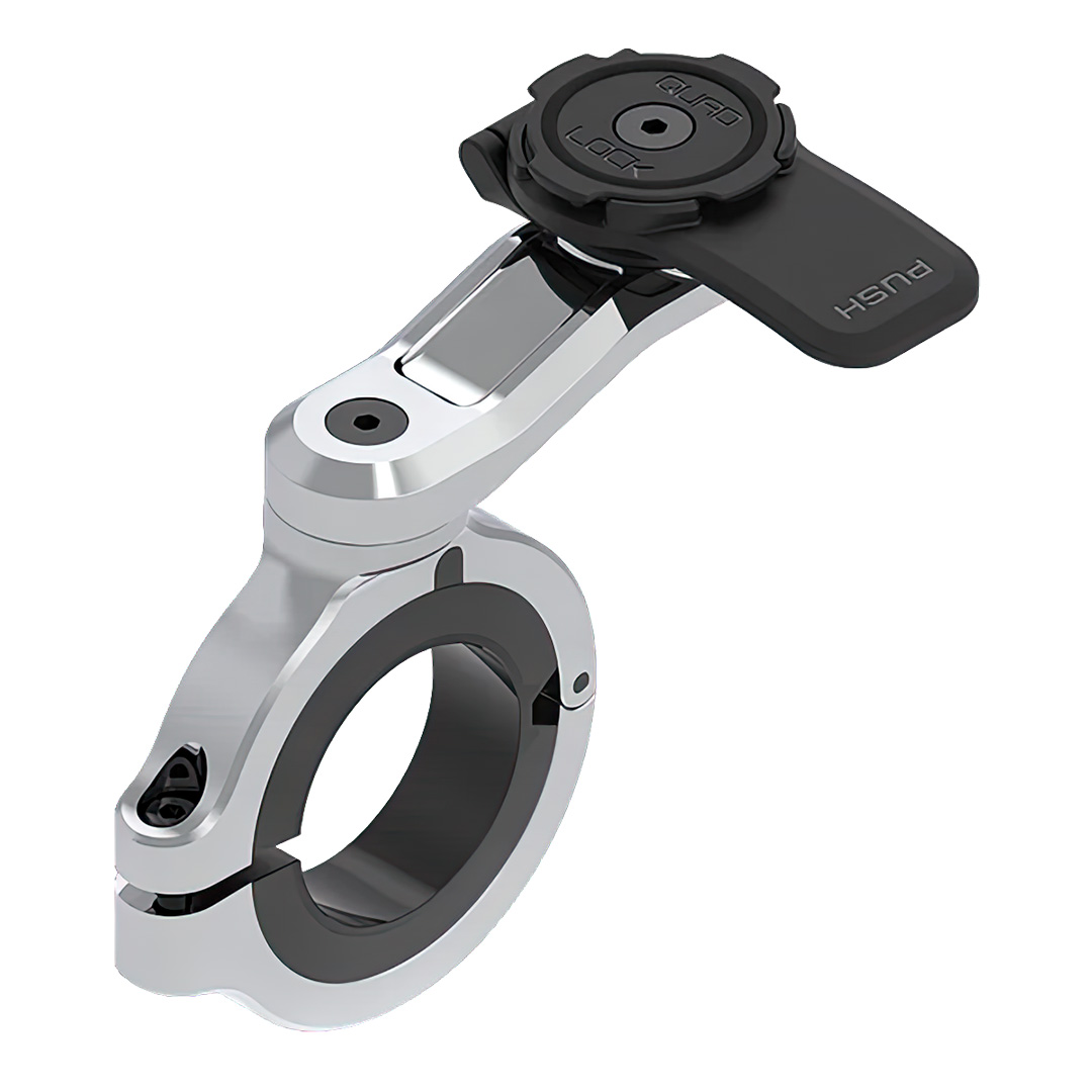 Quadlock Motorcycle Handlebar Mount Pro Chrome - Large - Image 1