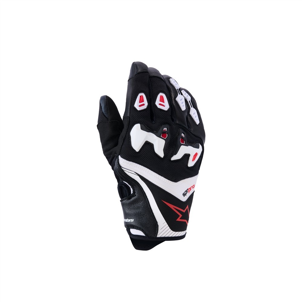 Alpinestars SP-R Pro Gloves Black/White/Bright Red