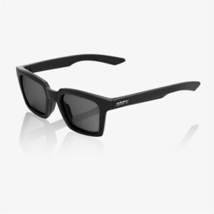 100% Erba Soft Tact Black Sunglasses Smoke Lens - Image 1
