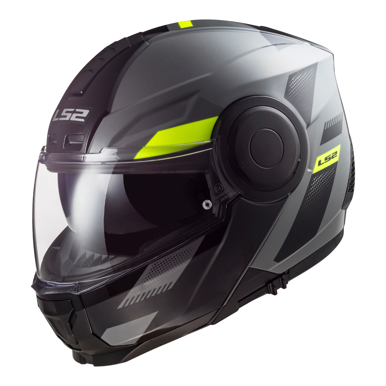 LS2 FF902 Scope Max Nardo Road Helmet Grey / Hi Vis - Image 1