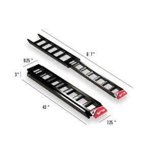A7 Aluminium Ramp Black/White - Image 2