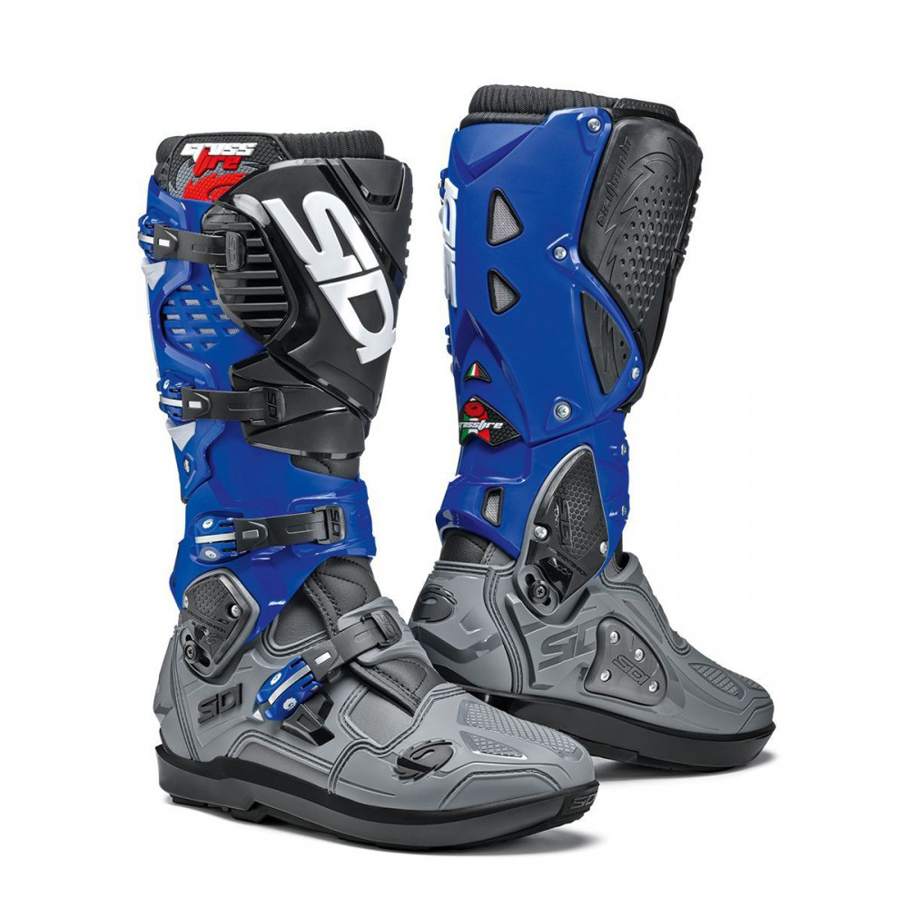Sidi Crossfire 3 SRS Motocross Boots Grey/blue/black