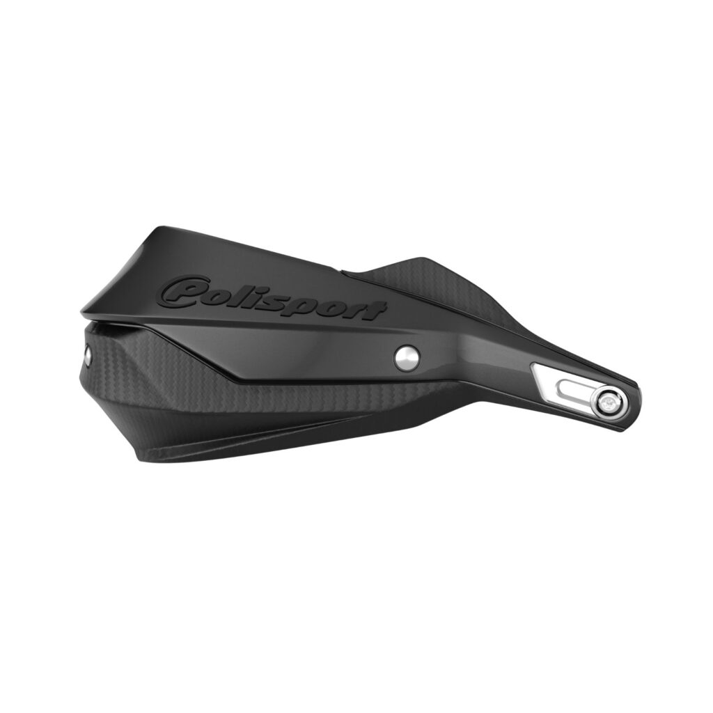 POLISPORT TRAIL BLAZER HANDGUARD W/ METAL BAR - BLACK/BLACK