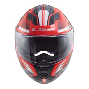 LS2 FF320 Stream Evo Road Helmet Shadow Red/White - Image 3