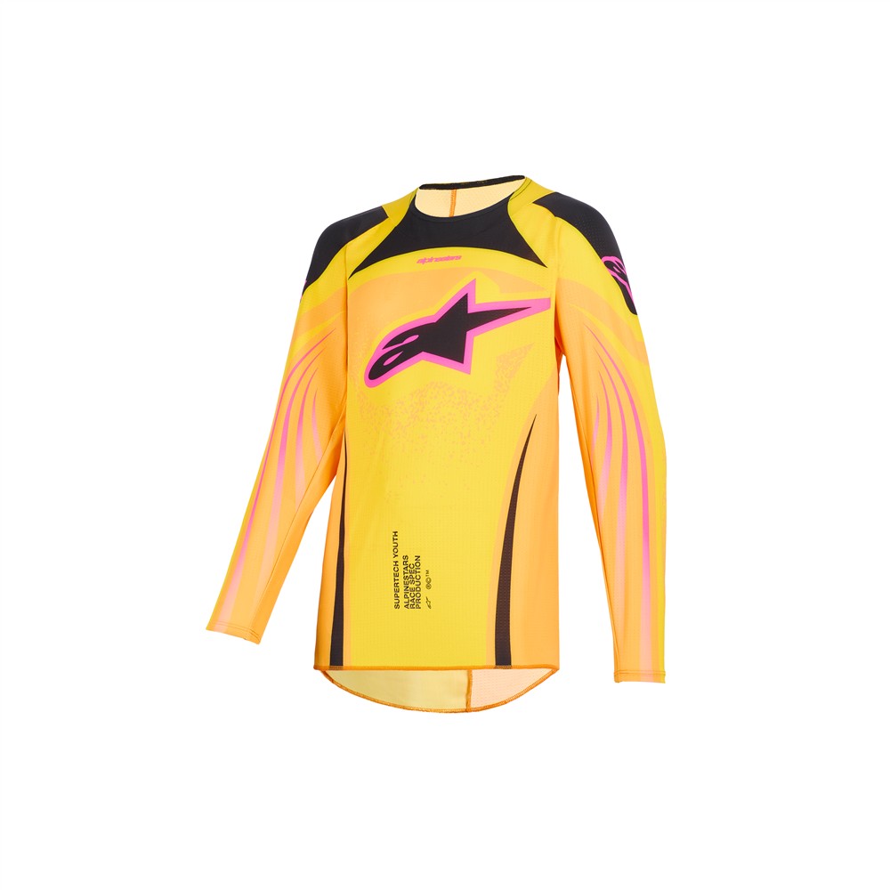 Alpinestars Supertech Nomur Motocross Jersey Youth Orange/Yellow/Pink