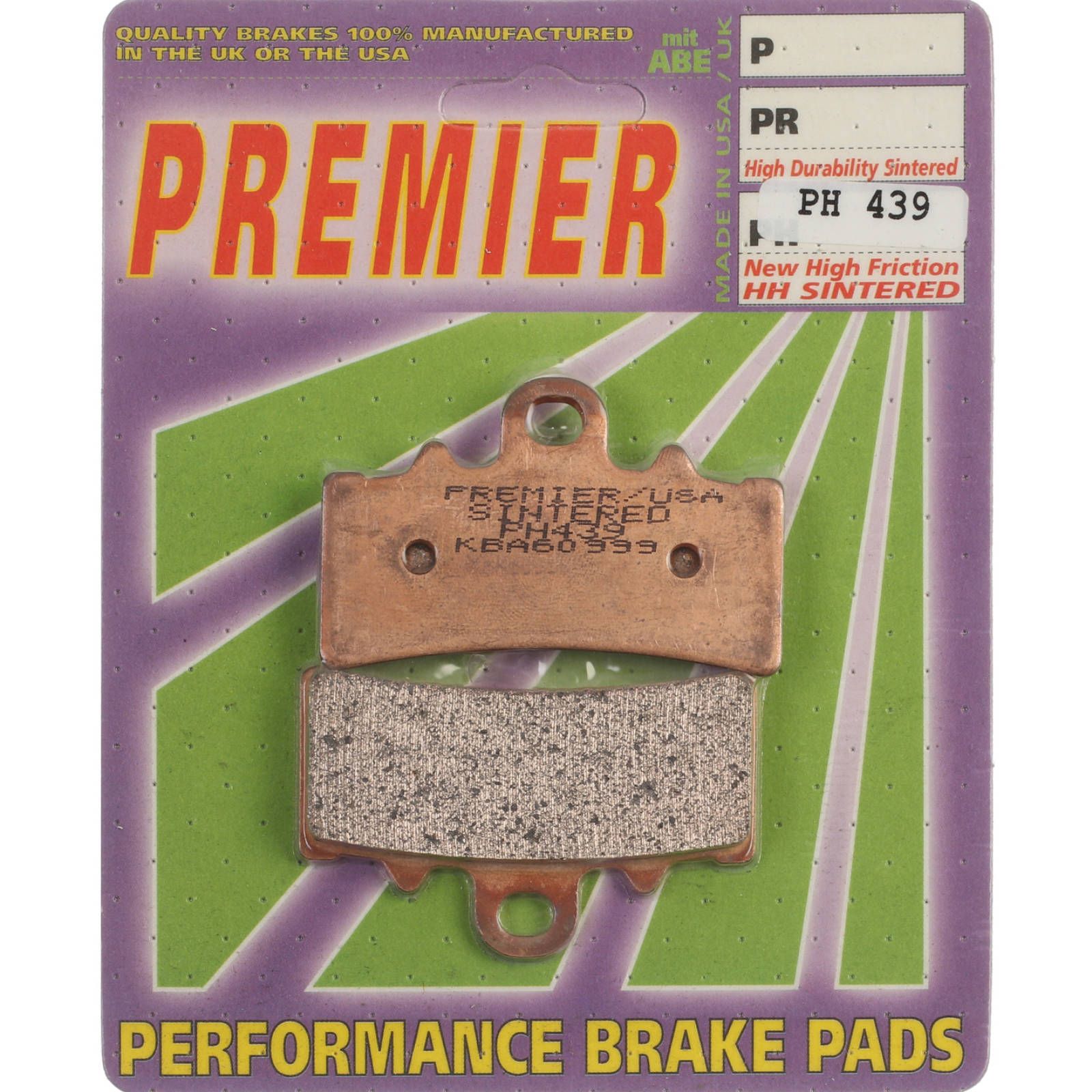 PREMIER BRAKE PADS HI-PERF SINT PH439 - BMW | KTM - Image 1