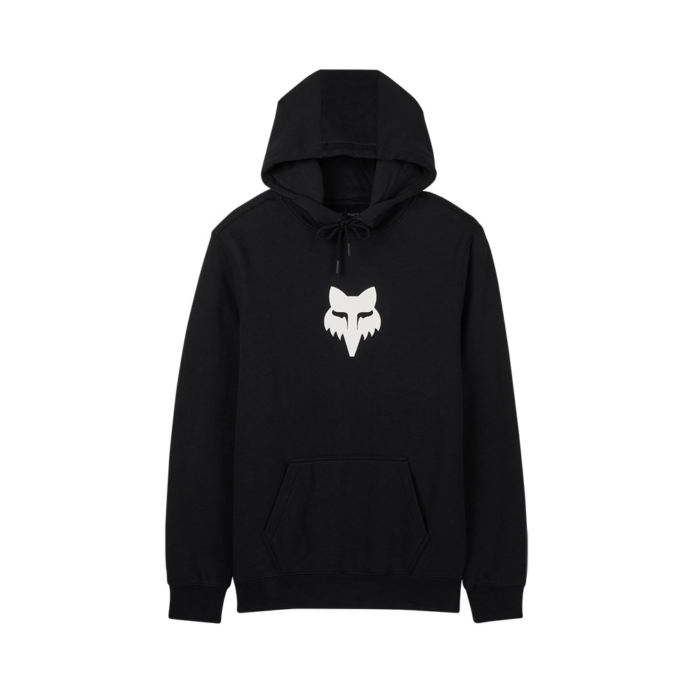 Fox Head Pullover Fleece Hoody Black