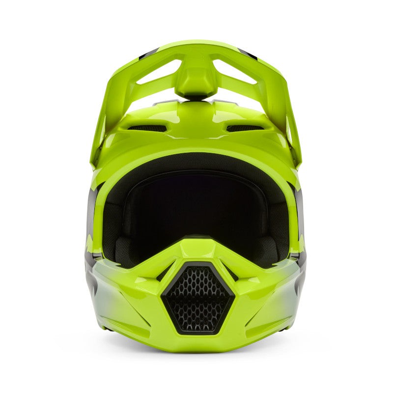 Fox V1 Shield Motocross Helmet Fluro Yellow