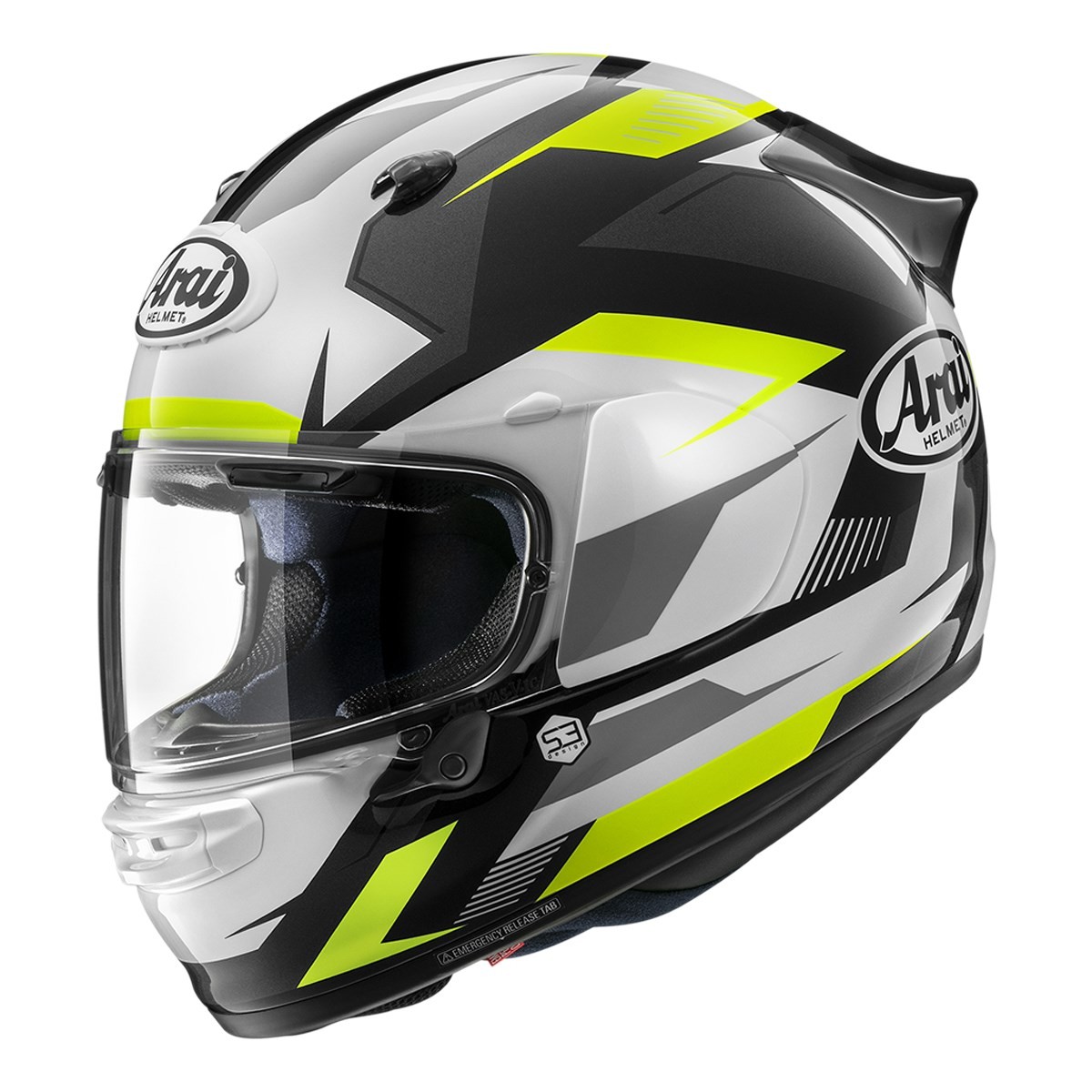 Arai Quantic Face Road Helmet Fluro Yellow - Image 1