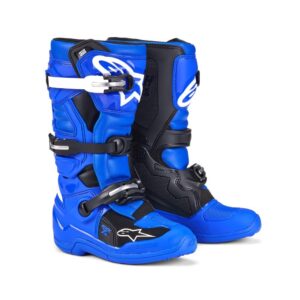 Alpinestars Tech-7 Motocross Boots Youth Blue/Black/White - Image 1