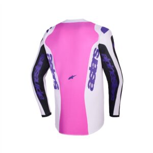 Alpinestars Fluid Grid Motocross Jersey Black/Light Gray/Purple - Image 2