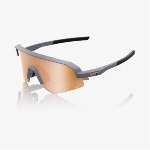 100% Slendale SL Soft Tact Grey Sunglasses HiPER Copper Mirror Lens - Image 1