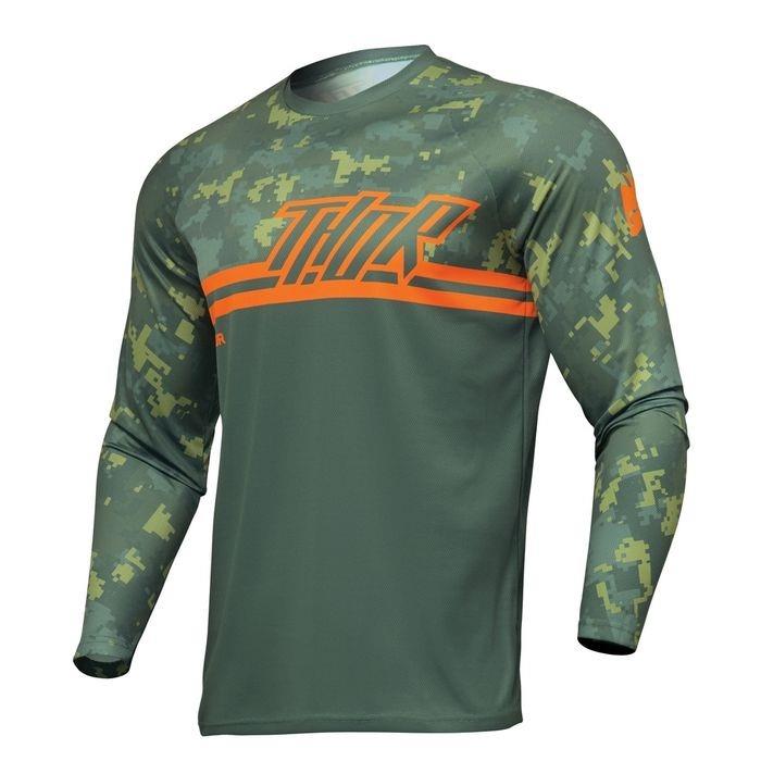 Thor Sector Digi Motocross Jersey Green/Camo