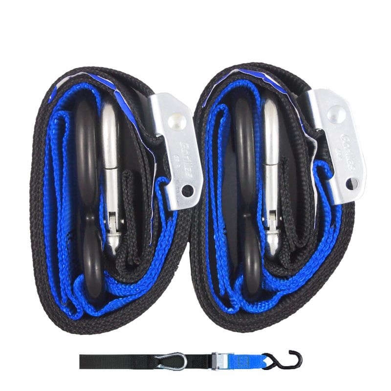 WHITES TIE DOWNS 1 1/2in x 6ft BLK/BLU