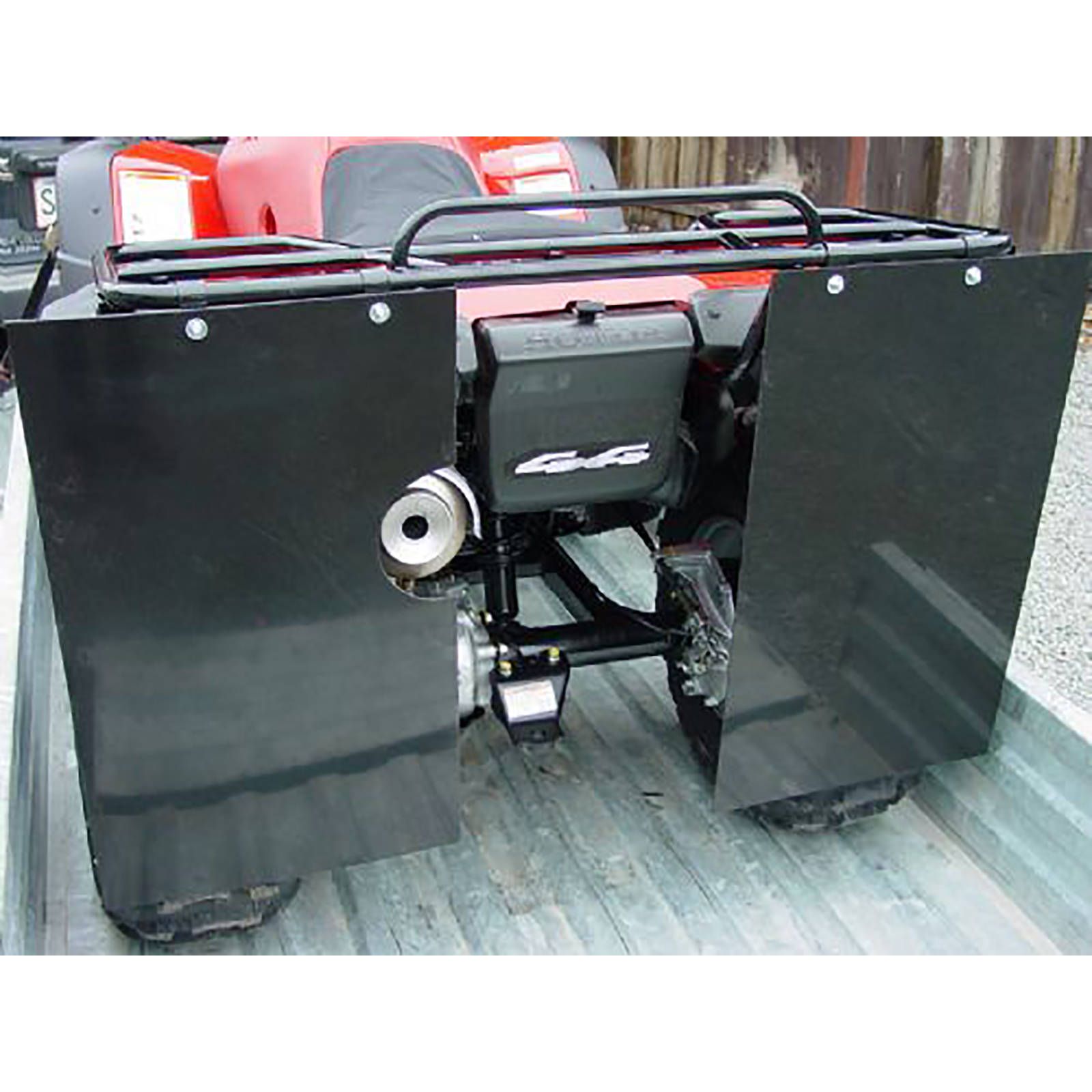 WHITES ATV MUDFLAP BLK 380mm x 650mm x4mm (single) - Image 1
