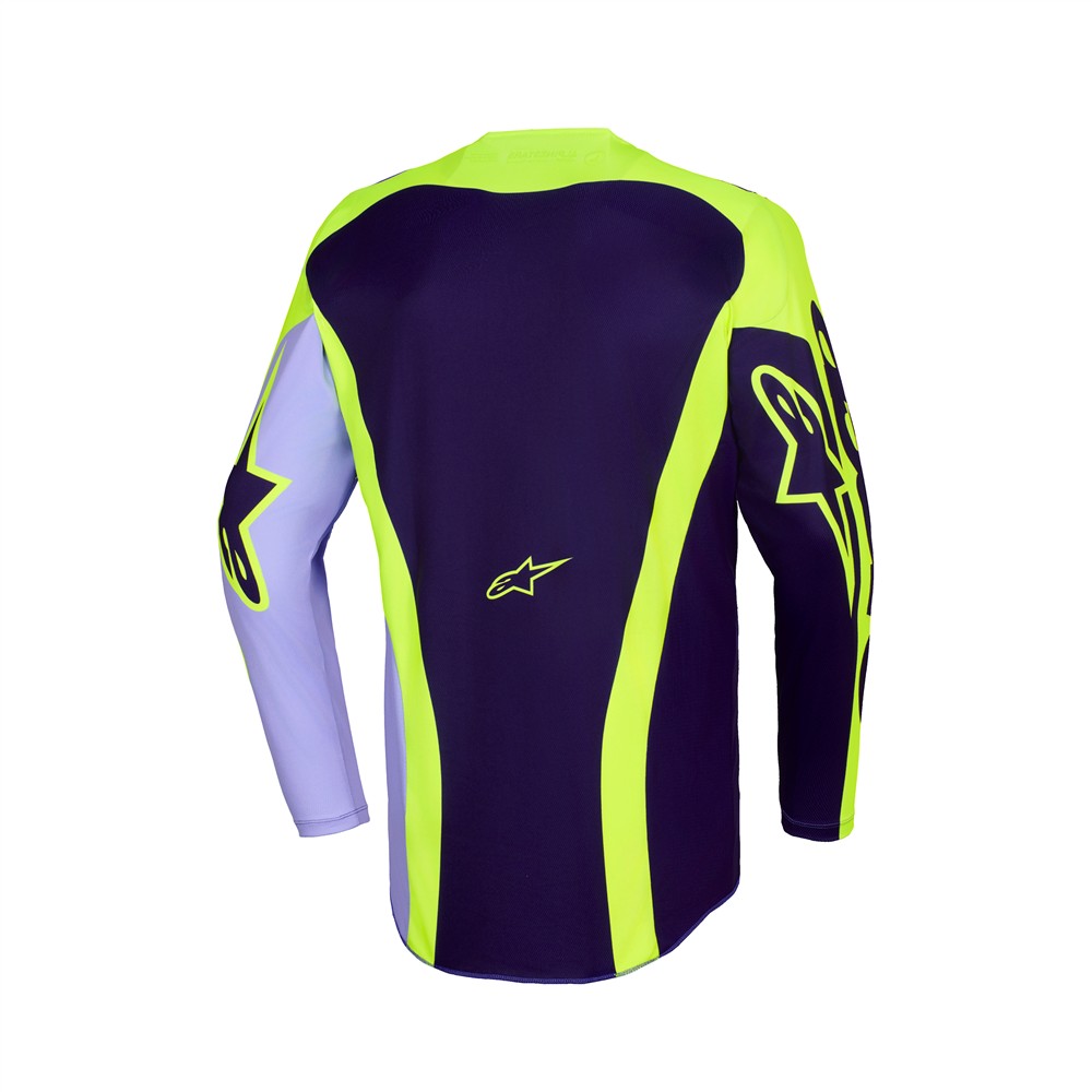 Alpinestars Racer Portl Motocross Jersey Purple/Yellow Fluoro