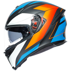 AGV K5 S Road Helmet Core Black/Blue/Orange - Image 3