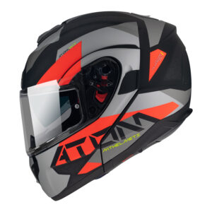 MT Atom SV Flip Front Helmet Matte Red - Image 4