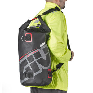 Givi Cylindrical Bag Waterproof 30LT Grey/Red - Image 1