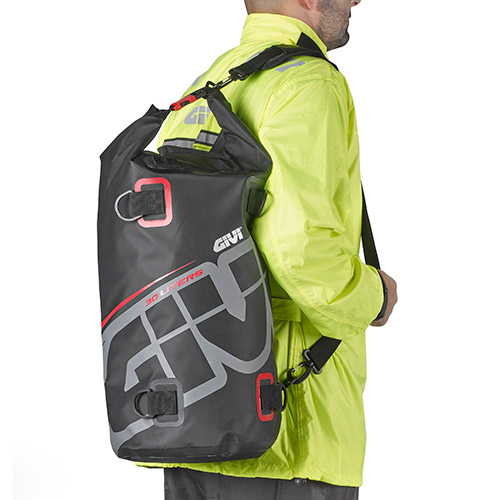 Givi Cylindrical Bag Waterproof 30LT Grey/Red