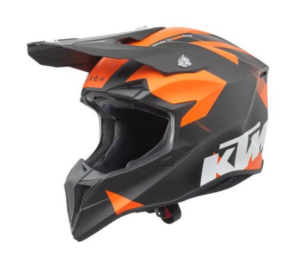 KTM Wraaap Motocross Helmet Black/Orange