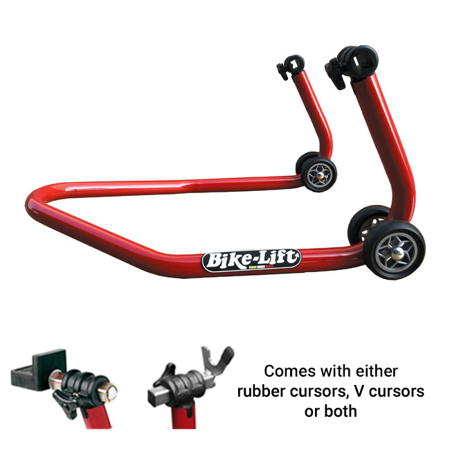REAR ADJUSTABLE STAND RED WITH RUBBER AND V CURSORS