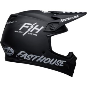 Bell MX-9 Mips Fasthouse Prospect Motocross Helmet Matte Black/White - Image 1
