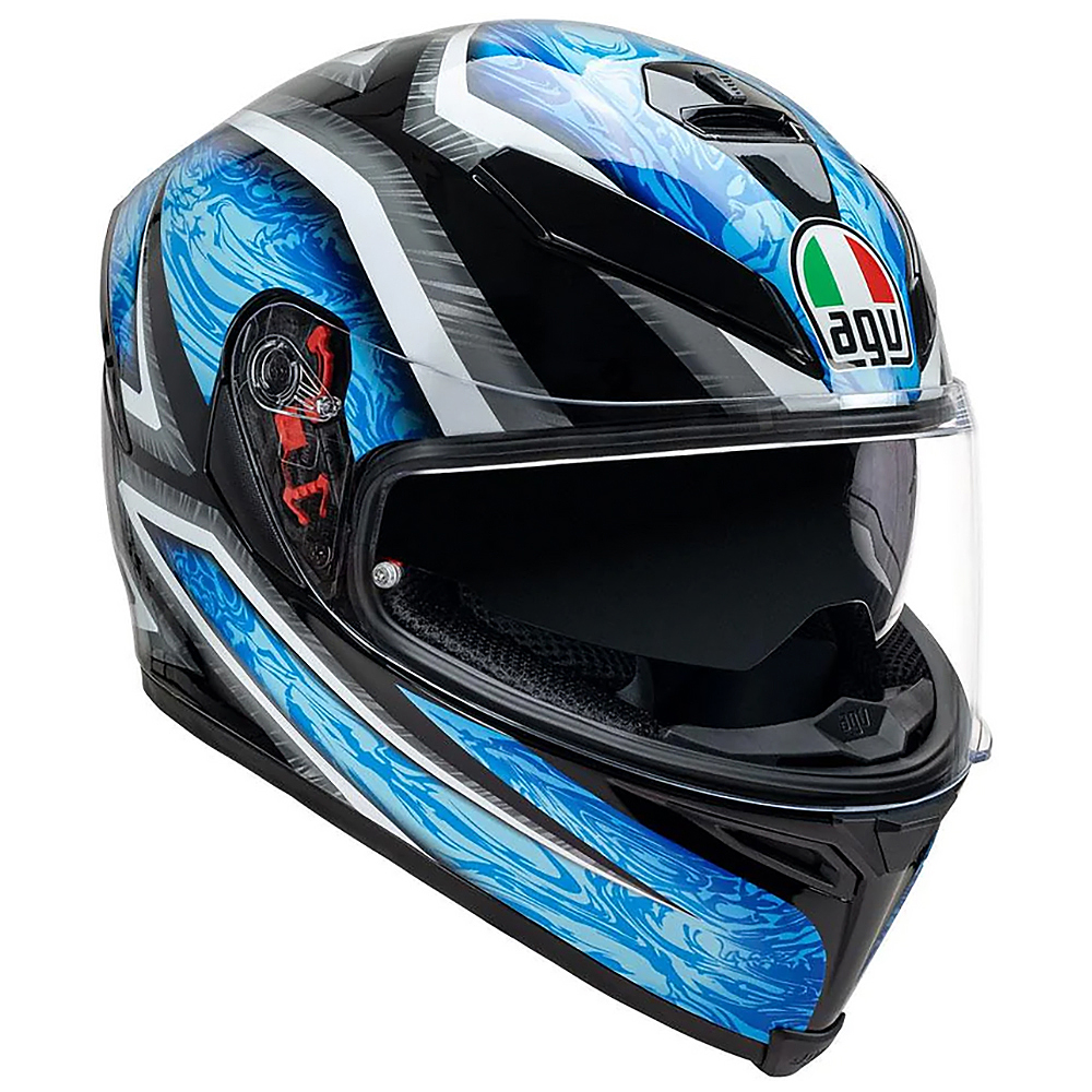 AGV K5 S Road Helmet Kunai Black/Cyan/Silver