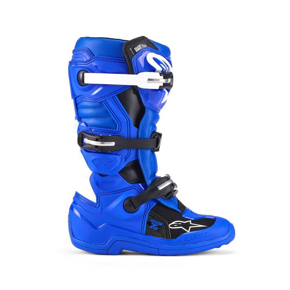 Alpinestars Tech-7 Motocross Boots Youth Blue/Black/White