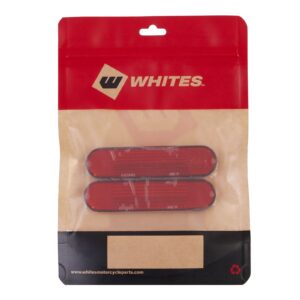 WHITES REFLECTORS -OVAL 95MM X 22MM - PAIR - Image 2