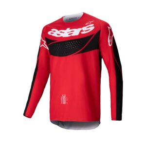 Alpinestars Techstar Dreem Motocross Jersey Bright Red/Black - Image 1