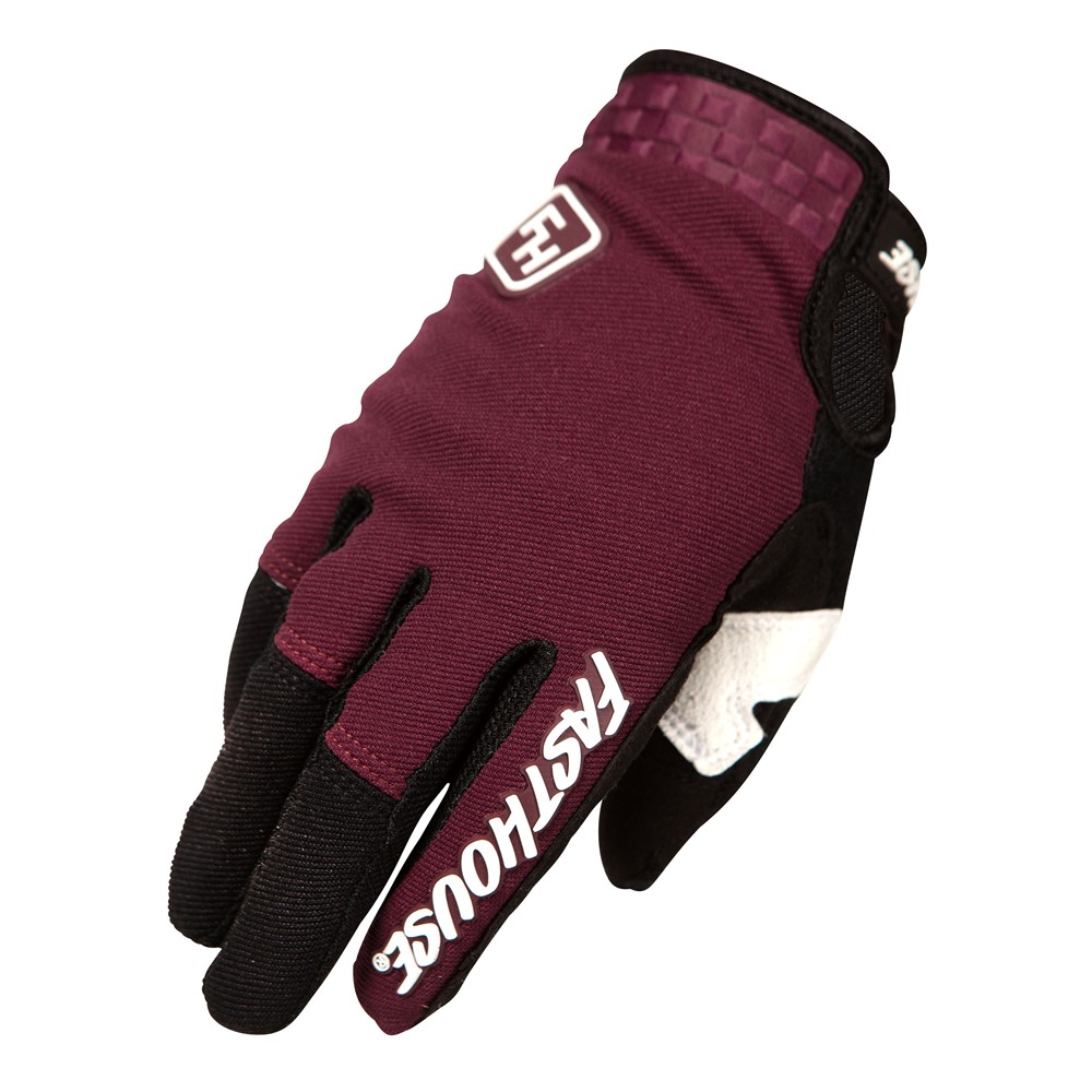 Fasthouse Youth Speed Style Ridgeline Motocross Gloves Maroon/Black