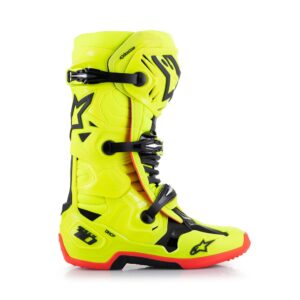 Alpinestars Tech-10 Motocross Boots Yellow Fluoro/Black/Red Fluoro - Image 2