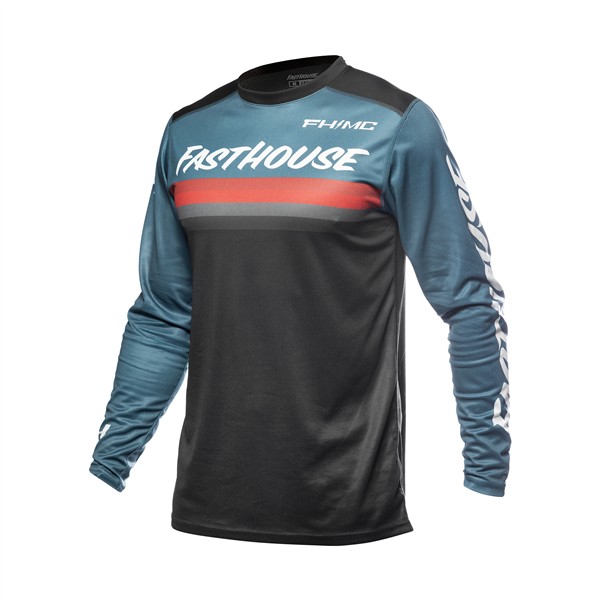 Fasthouse Carbon Force Motocross Jersey Youth Teal