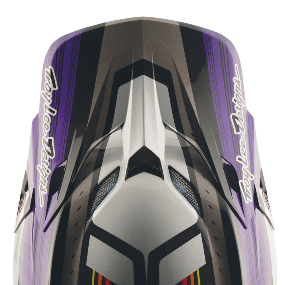 Troy Lee Designs SE5 VISOR STRIPES BLACK / PURPLE