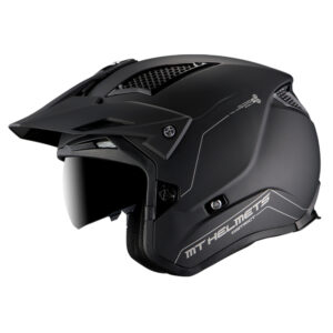 MT District SV Trials Helmet Matte Black - Image 2