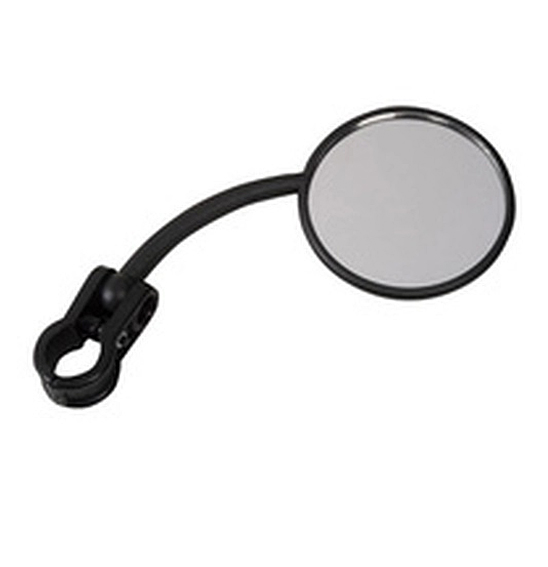 X TECH ENDURO MIRROR L/H CLAMP-ON (BLACK)