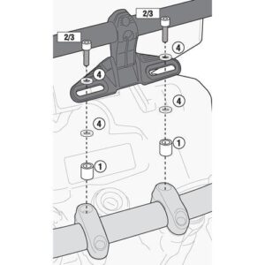 Givi 05SKIT Fitting Kit for S900A Smart Bar - Image 2