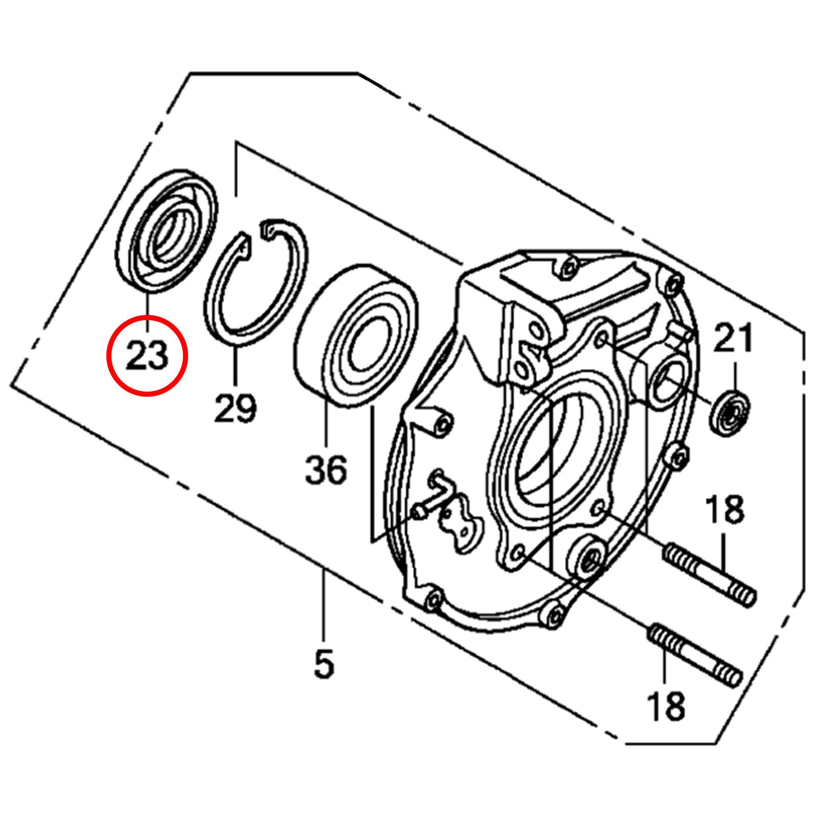 WHITES DUST SEAL - HONDA REAR BRAKE SEAL - 44x75x9 - Image 1