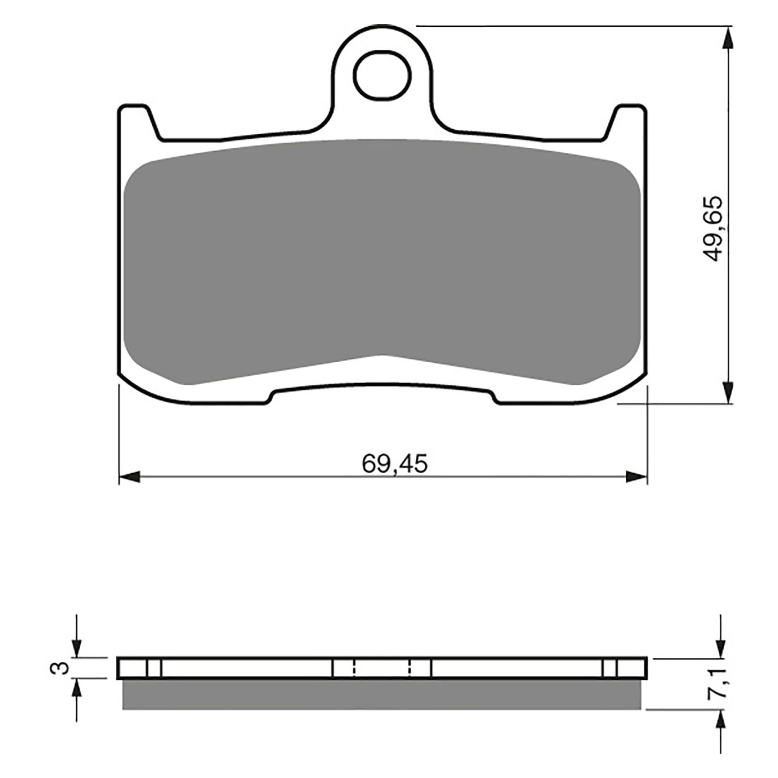 #207 / S3 GOLDFREN SINTERED SPORTS ( PH307 ) - Image 1