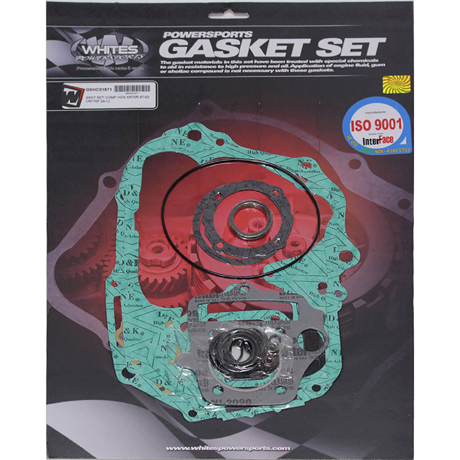 WHITES GASKET SET COMPLETE HON XR70R 97-03 CRF70F 04-12 - Image 1
