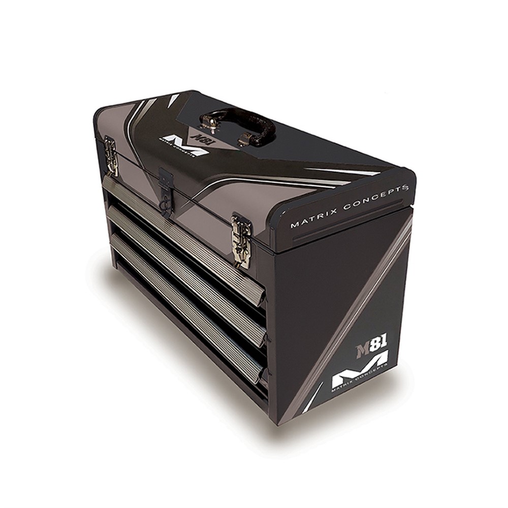 M81 3-Drawer Tool Box Black/Grey